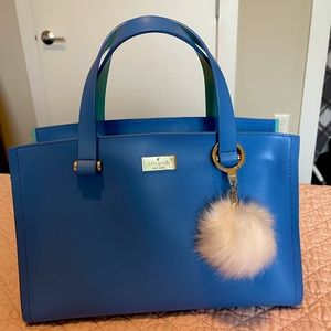 kate spade bag like new with kate spade fur keychain
